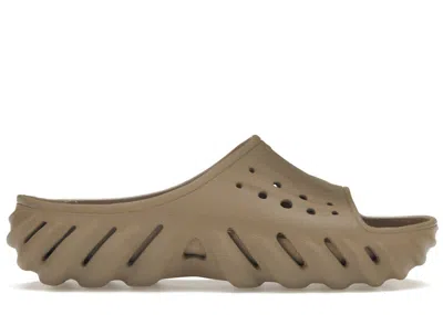 Pre-owned Crocs Men's  Echo Slide Sneakers In Tumbleweed