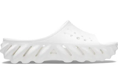 Pre-owned Crocs Men's  Echo Slide Sneakers In White