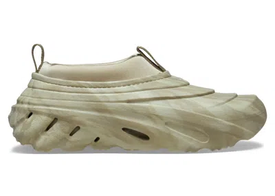 Pre-owned Crocs Men's  Echo Storm Clog Marble Sneakers In Moth