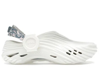 Pre-owned Crocs Men's  Echo Wave Clog Gshock Sneakers In White