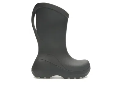 Pre-owned Crocs Men's  Hydra Boot Sneakers In Black