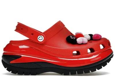 Pre-owned Crocs Men's  Mega Crush Clog Karol G Sneakers In Red/black