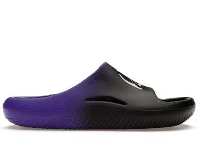 Pre-owned Crocs Men's  Mellow Slide Taco Bell Live Más Sneakers In Ultraviolet In Purple