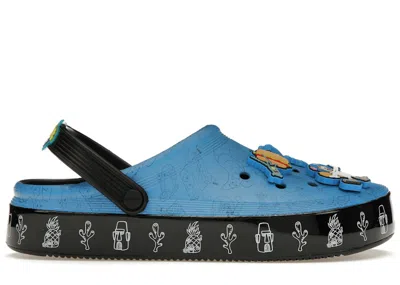 Pre-owned Crocs Men's  Off Court Clog Spongebob Squarepants Sneakers In Black