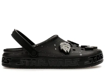 Pre-owned Crocs Men's  Off Court Clog Star Wars The Galaxy Sneakers In Black