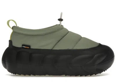 Pre-owned Crocs Men's  Overpuff Shorty Cordura Sneakers In Moss