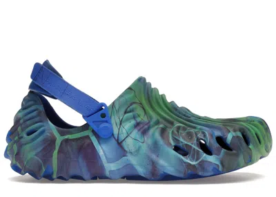 Pre-owned Crocs Men's  Pollex Clog By Salehe Bembury Futura Laboratories Sneakers In Blue/green In Multi