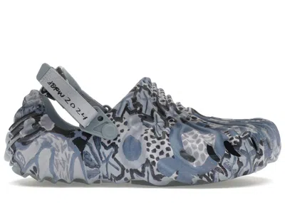 Pre-owned Crocs Men's  Pollex Clog By Salehe Bembury Jonas Wood Sneakers In Blue/grey/black