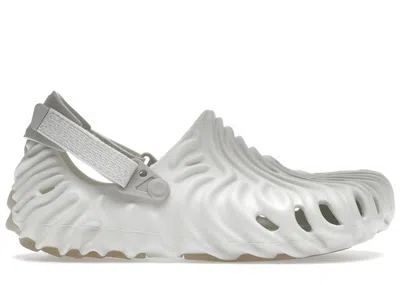 Pre-owned Crocs Men's  Pollex Clog By Salehe Bembury Stratus Sneakers In Almost White