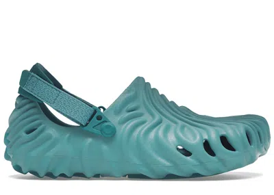 Pre-owned Crocs Men's  Pollex Clog By Salehe Bembury Tide Sneakers In Turquoise Tonic In Blue