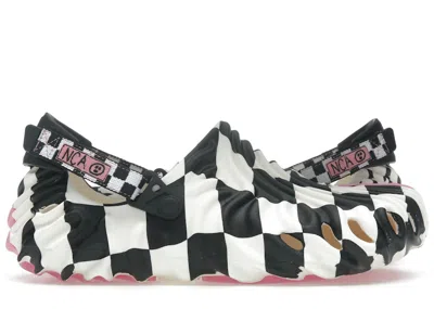 Pre-owned Crocs Men's  Pollex Clog By Salehe Bembury X Nina Chanel Abney Art Friends Thumbs Up Good Job Sneaker In Multi
