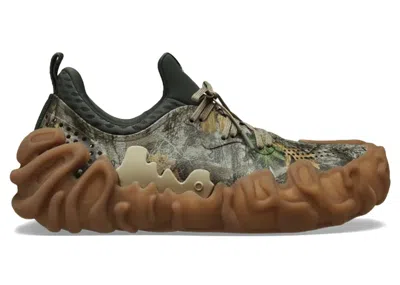 Pre-owned Crocs Men's  Pollex Juniper By Salehe Bembury Real Tree Camo Sneakers In Realtree Camo/grey/gum