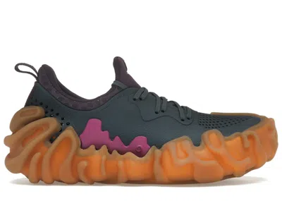 Pre-owned Crocs Men's  Pollex Juniper By Salehe Bembury Taro Sneakers In Blue/orange/pink