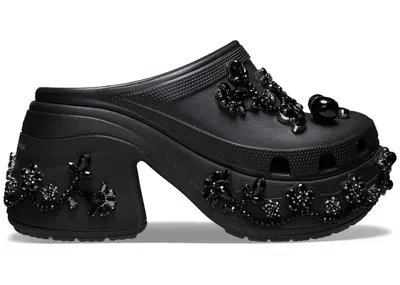 Pre-owned Crocs Men's  Siren Clog Simone Rocha Sneakers In Black