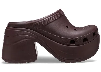 Pre-owned Crocs Men's  Siren Clog Sneakers In Mocha In Brown