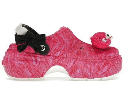 Pre-owned Crocs Men's  Stomp Lined Clog Fortnite Cuddle Team Leader Sneakers In Pink