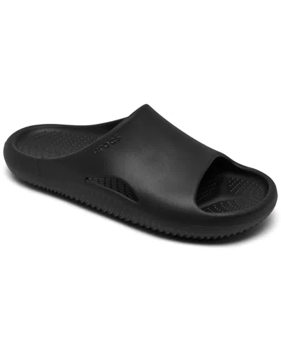 Crocs Men's Mellow Recovery Slide Sandals From Finish Line In Black