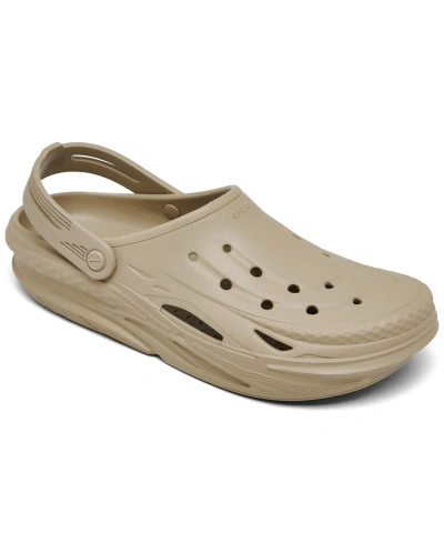 Crocs Men's Off Grid Comfort Casual Clogs From Finish Line In Cobblestone