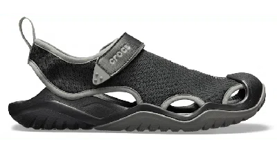 Crocs Men's Swiftwater™ Mesh Deck Sandal; Black, M10