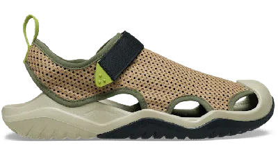 Crocs Men's Swiftwater™ Mesh Deck Sandal In Brown