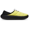 Crocs Classic Puff Moc Slipon In Cyber Yellow/black