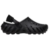 Crocs Echo Logo-embossed Clogs In Black/black