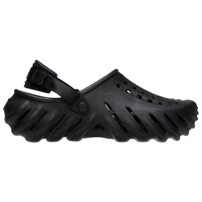 Crocs Echo Logo-embossed Clogs In Black