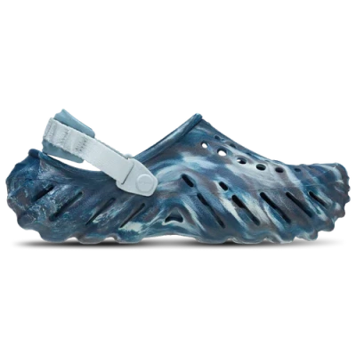 Crocs Mens  Echo Clogs Marble In White/blue/grey