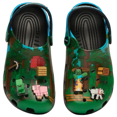 Crocs Mens  Minecraft Classic Clogs In Black/multi