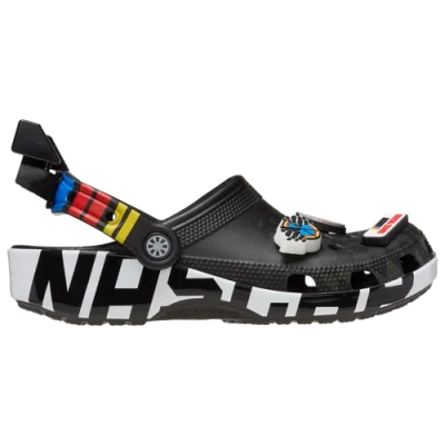 Crocs Mens  Nascar Classic Clogs In White/red/black