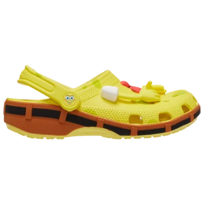 Crocs Mens  Spongebob Classic Clogs In Brown/yellow/red