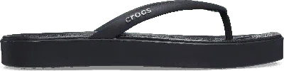 Crocs Miami Flatform Flip; Black, W10
