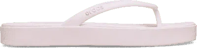 Crocs Miami Flatform Flip; Bubble Ice, W8 In Pink