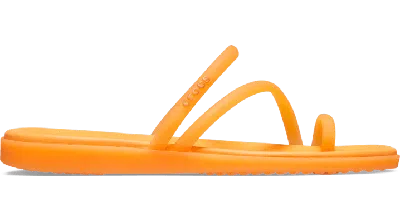 Crocs Miami Frosted Toe Loop In Orangesicle