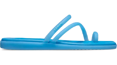 Crocs Miami Frosted Toe Loop In Tinted Glass