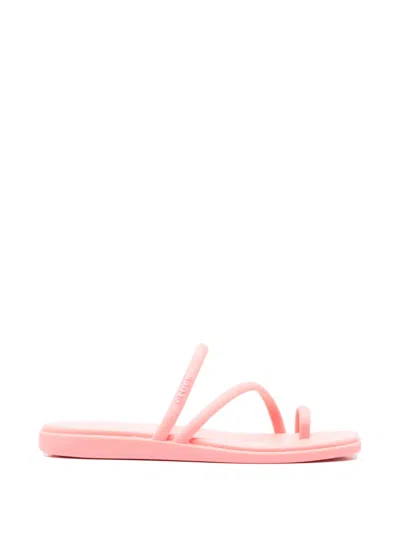 Crocs Miami Open-toe Strap Flat Sandals In Pink