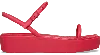 Crocs Miami Platform Y Strap Sandal In Red