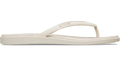 Crocs Miami Round Toe Animal Flip In White