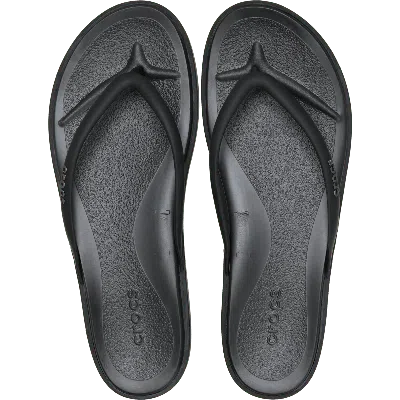 Crocs Miami Round Toe Flip In Black