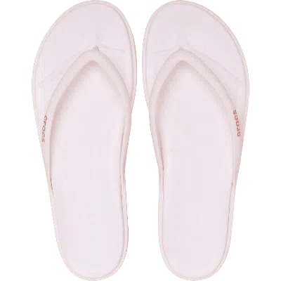 Crocs Miami Round Toe Flip In Pink
