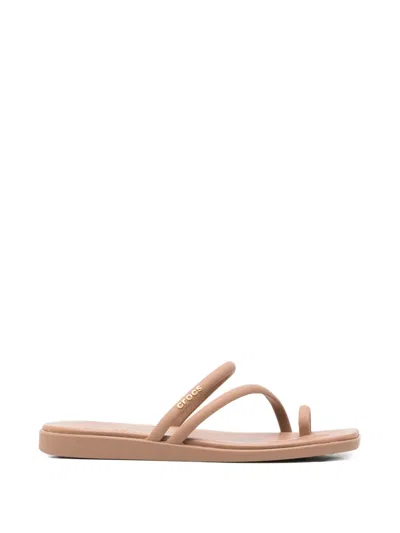 Crocs Miami Strap Flat Sandals In Neutral