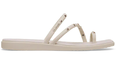 Crocs Miami Studded Toe Loop Sandal In White