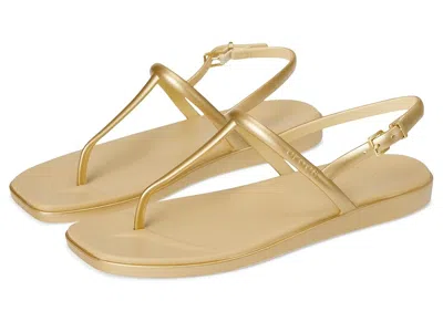 Crocs Miami Thong Sandal In Gold