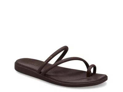 Crocs Miami Toe Loop Sandal In Brown