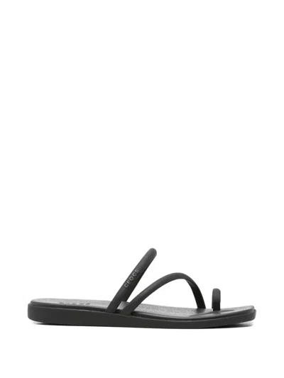 Crocs Womens  Miami Toe Loop Sandals In Black