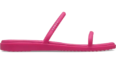 Crocs Miami Two Strap Sandal In Dragon Fruit