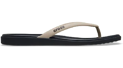 Crocs Miami Two Tone Flip In Black