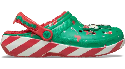 Crocs Mickey Holiday Lined Classic Clog In Multi