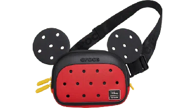 Crocs Mickey Mouse Classic Belt Bag In Multi