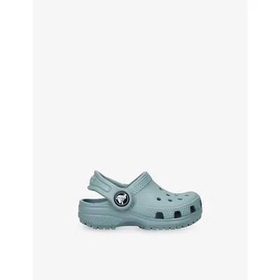 Crocs Mid Green Kids' Classic Rubber Clogs Eur 24 / 7 Uk In Blue